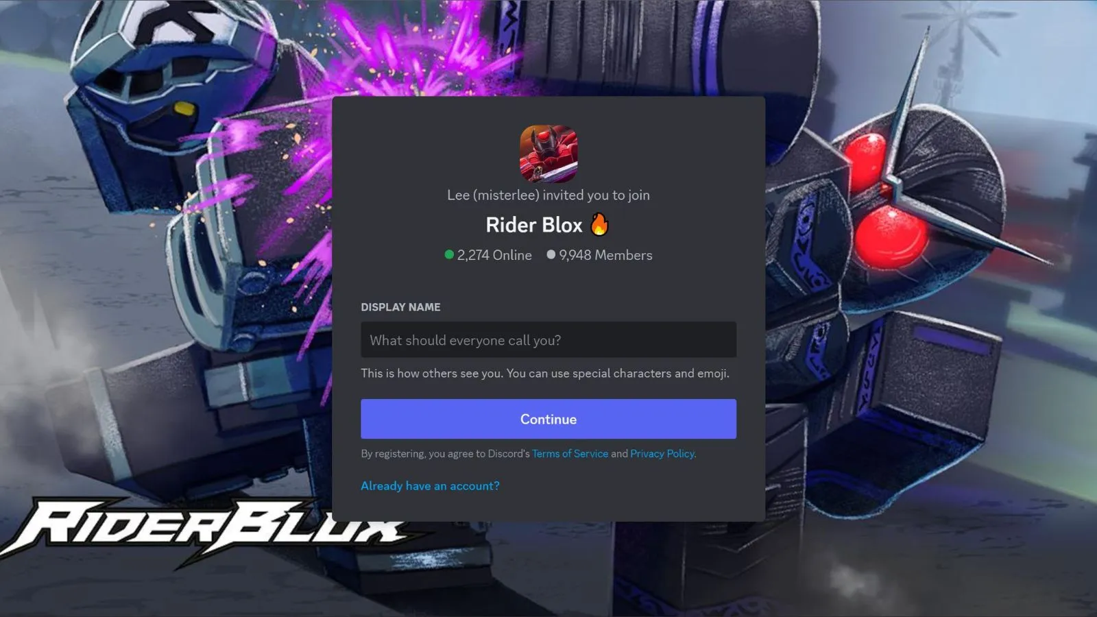 Rider Blox Discord 