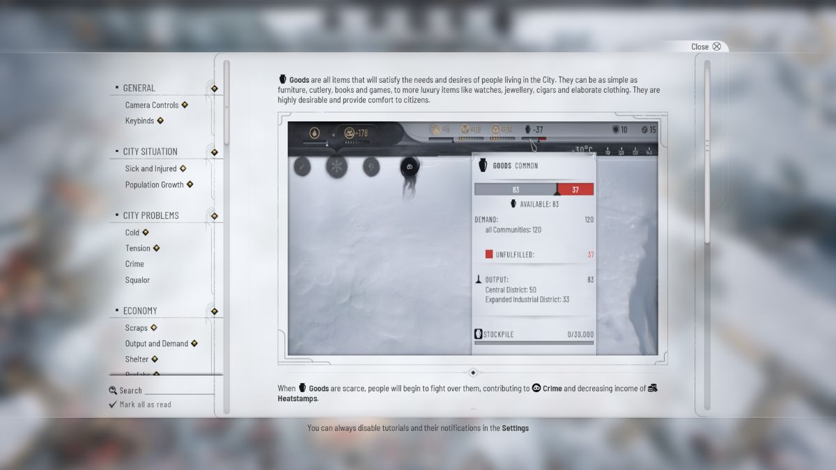 goods description - Frostpunk 2